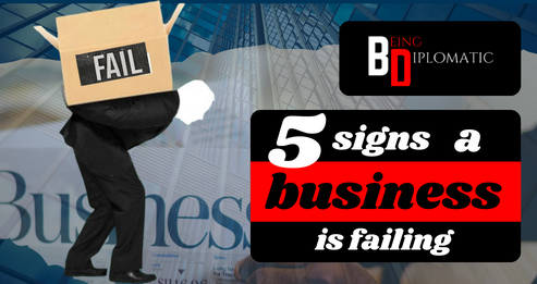 image shows a man in loss who ignored the signs of a failing business